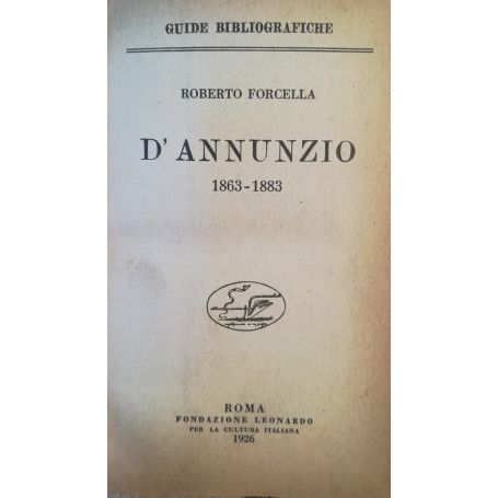 D'Annunzio (1863-1883).