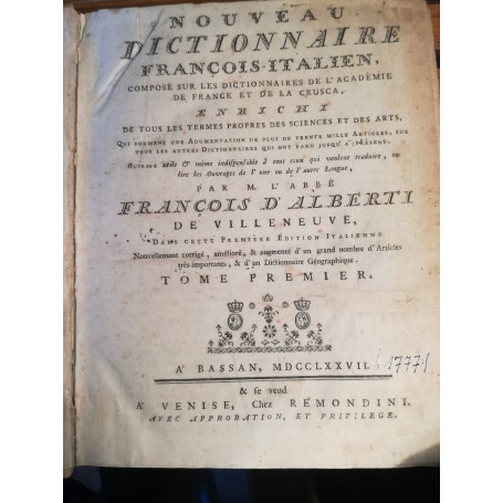 Nouveau Dictionnaire François - Italien